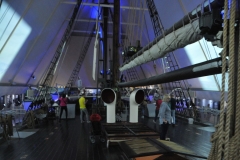 Archer made three models and four drawings before the construction started, and adjustments and changes were made constantly during the construction. The materials were hand-picked: oak and iron in the main, with pitch pine, Norwegian pine and greenheart in addition.