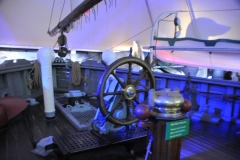 The ice sheathing on the outside of the hull was of greenheart and was fastened so that it could be torn off by the ice without seriously damaging the hull. Greenheart is hard and durable and is the densest wood that is traded.