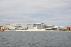 A view of the harbor with the new Opera House and to its left the new ultra modern Library.