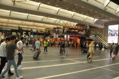 Inside of the central downtown Subway underground station next to our hotel in the Harbor area