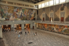 On December 10 (anniversary of Alfred Nobel's death) each year, Oslo City Hall hosts the Nobel Peace Prize ceremony in which the annual laureate gives his or her lecture and is awarded the medal and diploma. A podium for the laureate and the Nobel Committee is erected in the far end of the hall for each ceremony. The ceremony is held in this room.