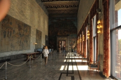 Walkway between meeting rooms.