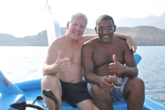 Jim and a new Omani friend