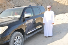 Driver of our 4 wheel Toyota - car of choice in this part of the world