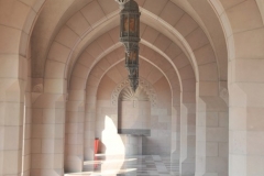 The Sultan Qaboos Grand Mosque Entrance. I have no idea what I captured in the photo with the white feature. There was nothing in the hallway when I took the photo. That is really strange.