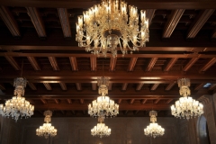 The chandeliers were spectacular