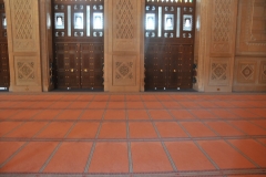 Each section of the massive Prayer rug is for an individual male to pray.