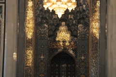 The size of the chandelier is amazing the way they are placed in the main area