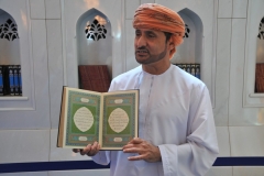 Masoud showing us the Koran