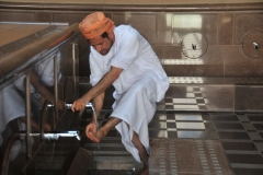 And the other foot and lower leg. This procedure is done FIVE TIMES daily.