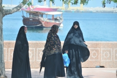 3 women walkling along the Cornish in the heat
