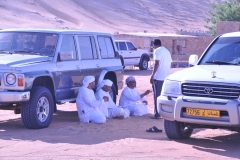 Our Drivers waiting in the shade avoiding the heat of the day ahead