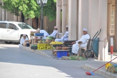 Waitng for customers outside the souq