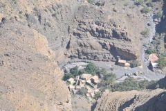Just a few thousand feet straight down a village