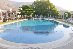 Pool at the Golden Tulip Niswaw Hotel. It felt great to do laps after a long dry hot day