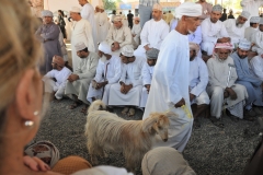 The goats or animals are walked in a circle around the auction for all to see and then bid on.