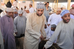 Convincing the buyer he should buy this particular goat