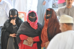 Women buyers - During the entire trip this was the only time I saw women dressed in colors and with the facial coverups too. Totally different. Ladies of the world.. take note...