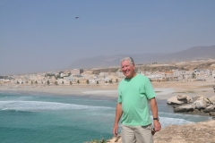 View of the cliffs and beaches in Salalah