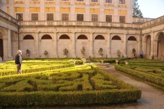 Inner gardens of the Palace of Mafra and the Royal Building of Mafra  is a monumental Baroque and Neoclassical palace-monastery.