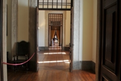Corridors  after corridors walking through room after room.