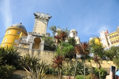 The castle's history started in the Middle Ages when a chapel dedicated to Our Lady of Pena was built on the top of the hill above Sintra.