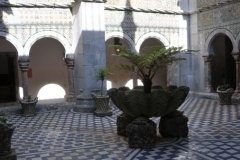 In 1889 it was purchased by the Portuguese State, and after the Republican Revolution of 1910 it was classified as a national monument and transformed into a museum.  Notice all the different styles of tile used on the walls and floor of the patio area..