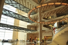 Lobby area of the museum and central stairs