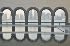 Captivated by the arches, bay and city view