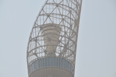 The top of the Torch Doha Hotel