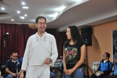 Our Ecuadorian guide Fatima Haro and a participant of the group