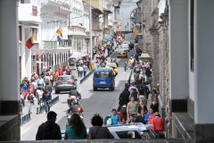 Busy Streets outside the Capital building and Plaza