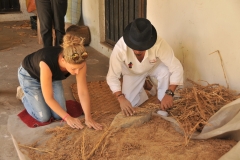 Working hard everything is done by hand