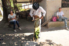 Agave plants fibers are used to make sandals