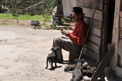 One of the oldest residents of the village