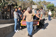 Literally walking on the equator