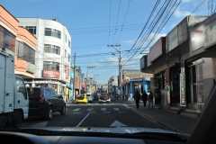 Driving through Quito