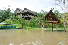 Notice the high water covering the dock