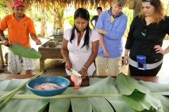 Home hosted lunch in the rain forest