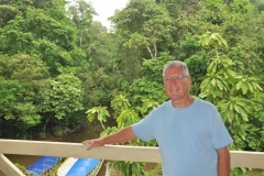 Just outside the lodge we are surrounded with dense jungle