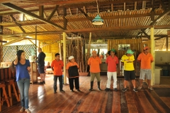 Thanking the crew from the Yarina Eco Lodge for a great visit