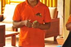 Receiving the tip for all of the staff