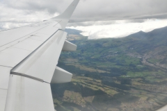 The airport is i hour outside of Quito