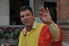 Egmond shows us a bullet from that horrific revolution. He and other speak to youth and those that will listen so that they never forget what so many sacrificed so that they have democracy today in  Romania.