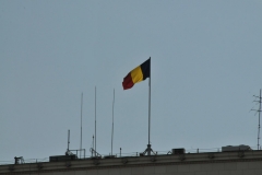 Romanian  Flag. The most recent census of the city showed that the overall population within Bucharest was 1,883,400 people.