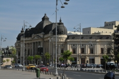 Library of the University of Bucharest which was burned and rebuilt.Education is a key component of a city's ability to be prosperous and, in this regard, the education system in Bucharest does face certain challenges due to the lack of emphasis put on the need for education. The risk of dropout is a staggering 94%, and those that are unable to attend even primary school remains at 71.4%. The standard education system within the city of Bucharest and that of the rest of Romania encourages students to attend an average of 8.4 years of primary school and 9 years of secondary school.
