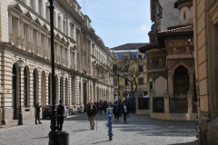 The Monastery Stavropoleos  is the right ahead.