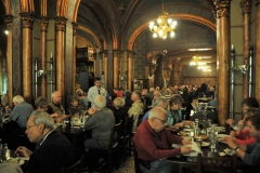 The next day we stopped at the Caru Cu Lire Restaurant in the old part of the city for lunch on our way out of town leaving Bucharest. . Walking across the city the day before returning to the hotel we stopped for a a cold brew also.