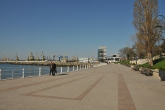 The city of Constanta has done a beautiful job for the tourism and local walking along the water front near the harbor in both directions.