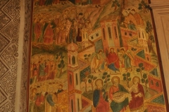 In 1923 it became a cathedral, serving as such until 3 August 1941, when its altar and iconoclastic, along with icons and paintings, were partly destroyed by aerial bombardment during World War II.